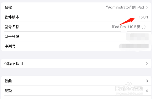 怎么查看ipad pro的版本