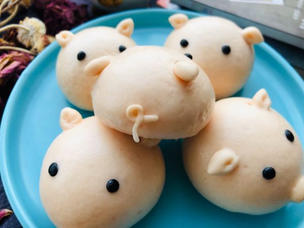 #美食视频挑战赛#小猪馒头