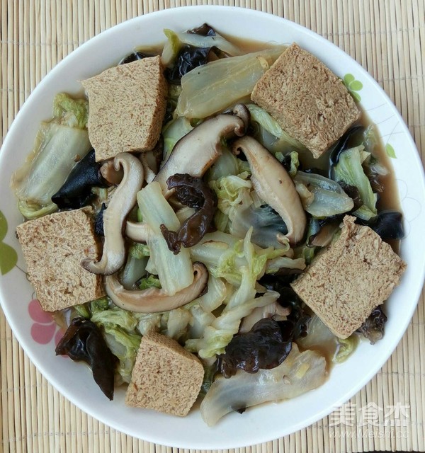 白菜豆腐蘑菇图片
