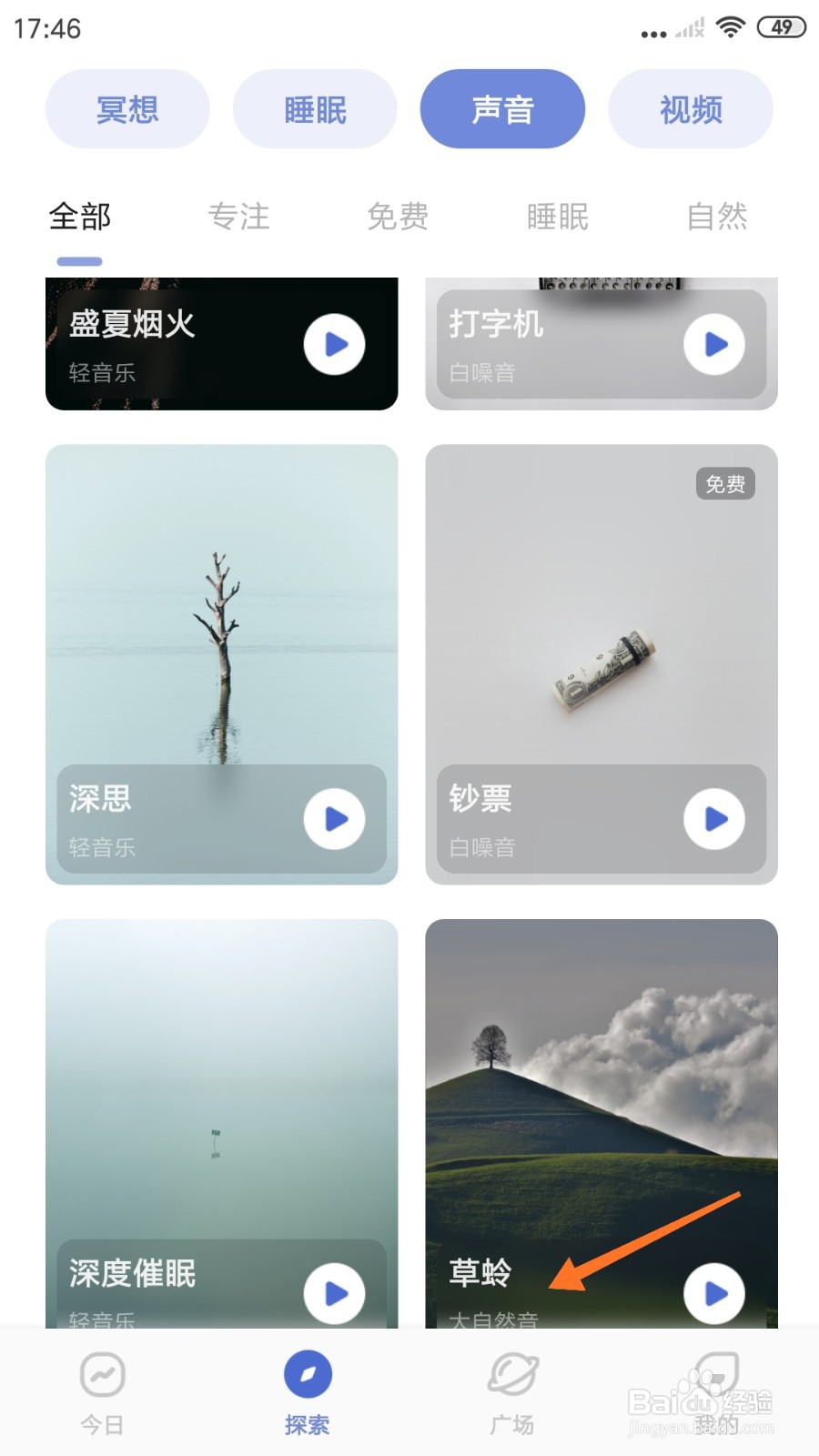 NiceDay中如何试听草蛉