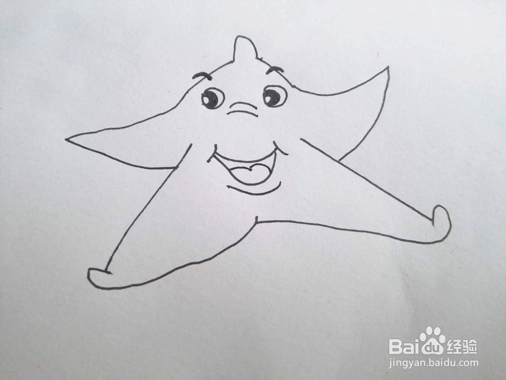 简笔画之海星的简单画法