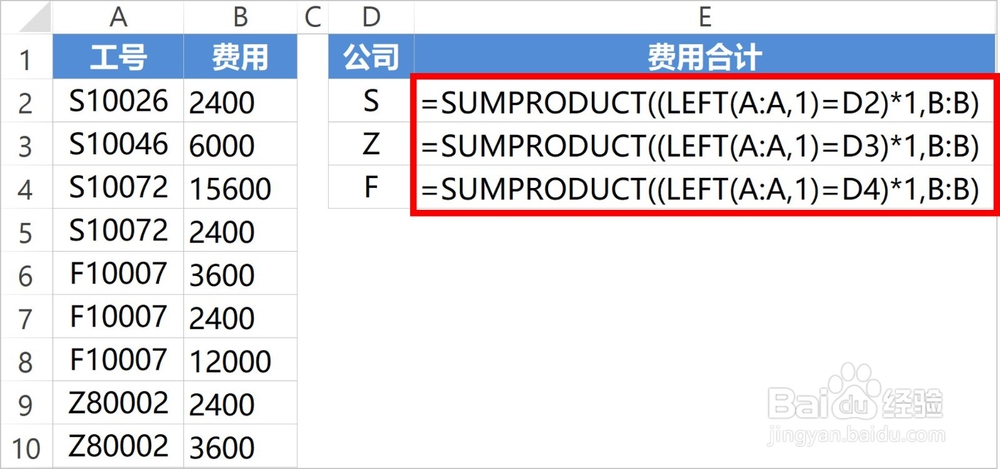 Excel中SUMPRODUCT函数的用法及实例