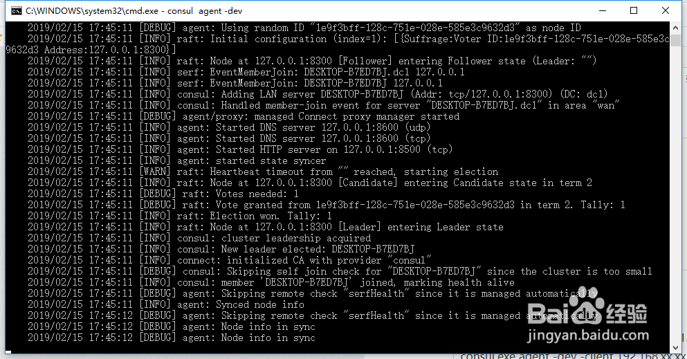 Windows下安装consul