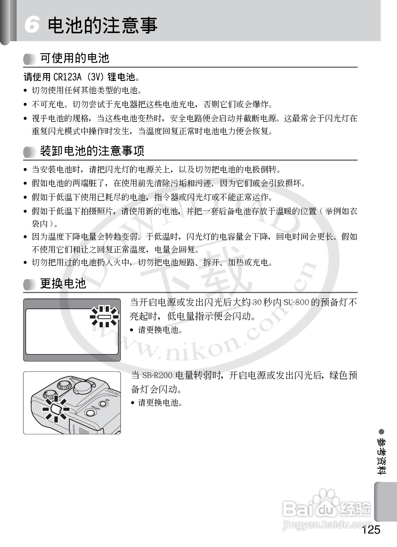 尼康SB-R200数码相机使用说明书:[13]