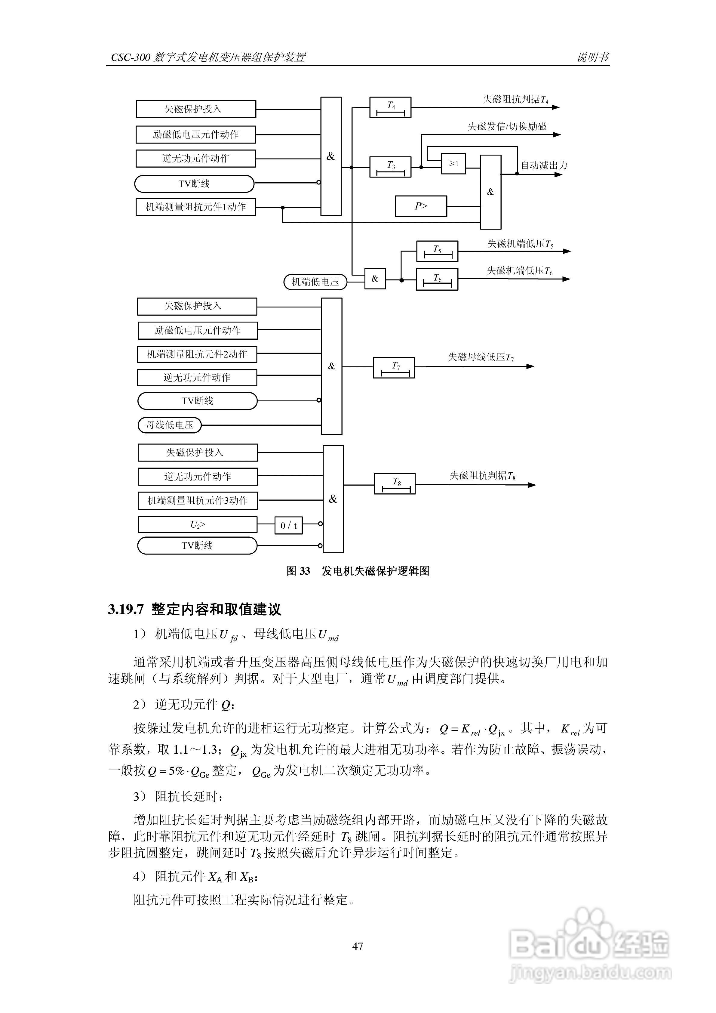 四方CSC-300数字式发电机变压器组保护装置说明书:[6]