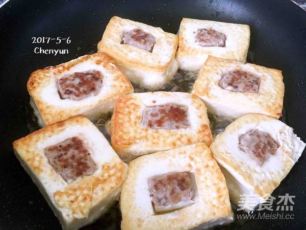 茄汁酿豆腐的做法