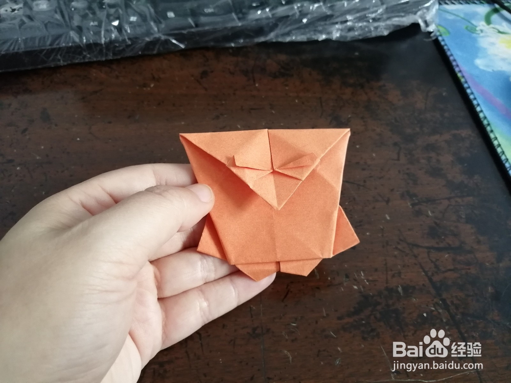 儿童折纸之抽象派的猫头鹰怎么折