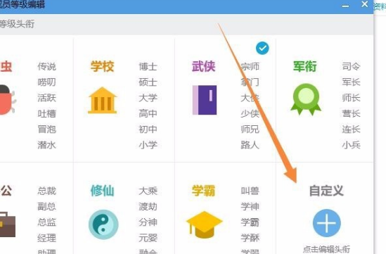 QQ群等级头衔名称
