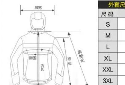 北面极地系列羽绒服冲锋衣尺码