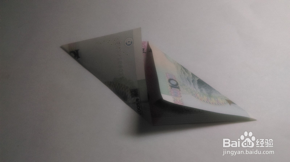 用纸币折出精美书签