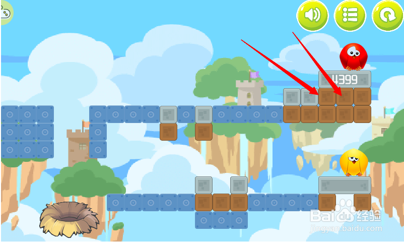 小游戏泡泡鸟历险记4第7关