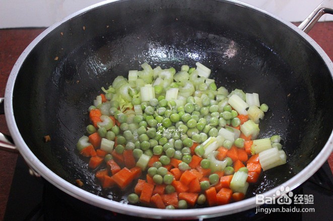 教你做五彩炒蔬菜粒