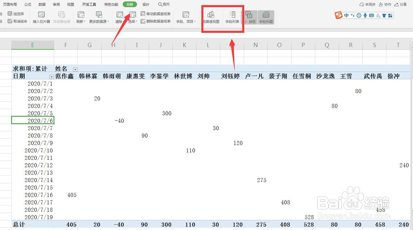Excel/WPS数据透视表字段隐藏了怎么打开?