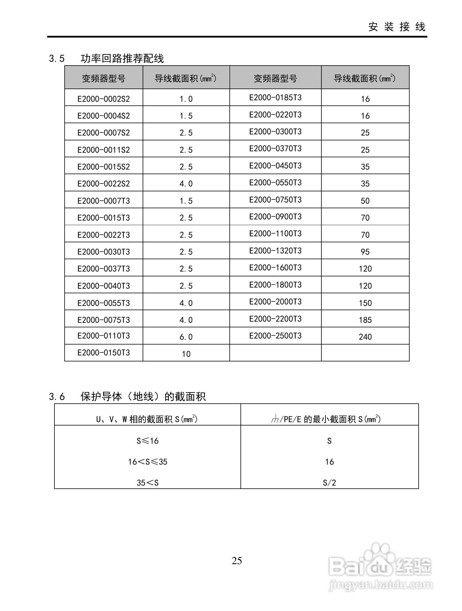 欧瑞E2000-2500T3变频器使用说明书:[3]