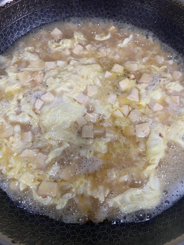 豆腐菠菜鸡蛋疙瘩汤
