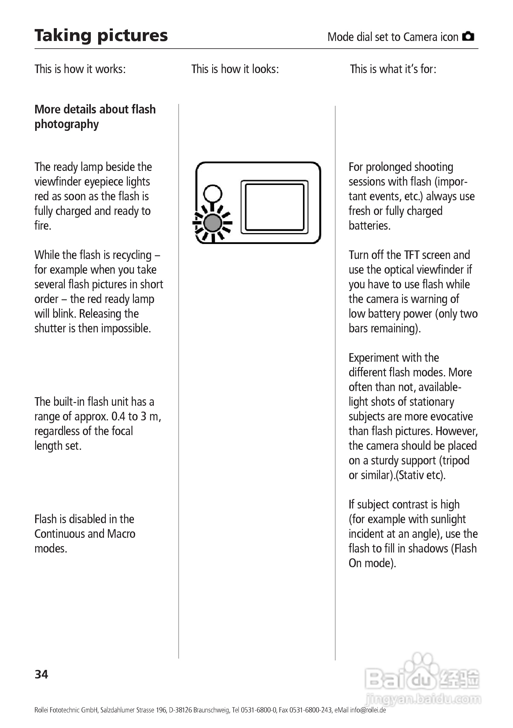 Rollei d41 com型数码相机说明书:[4]