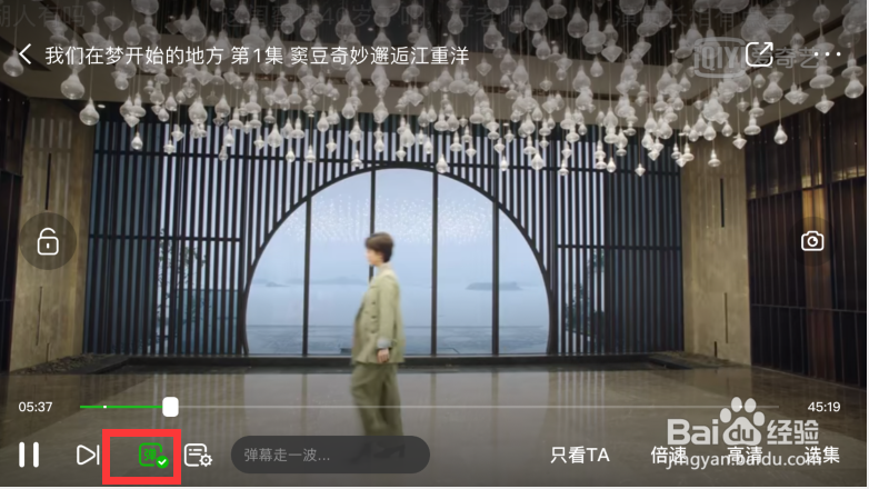 爱奇艺随刻版怎么设置弹幕透明度