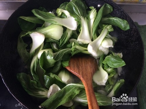 愚人家常菜之“油菜炒干虾仁”