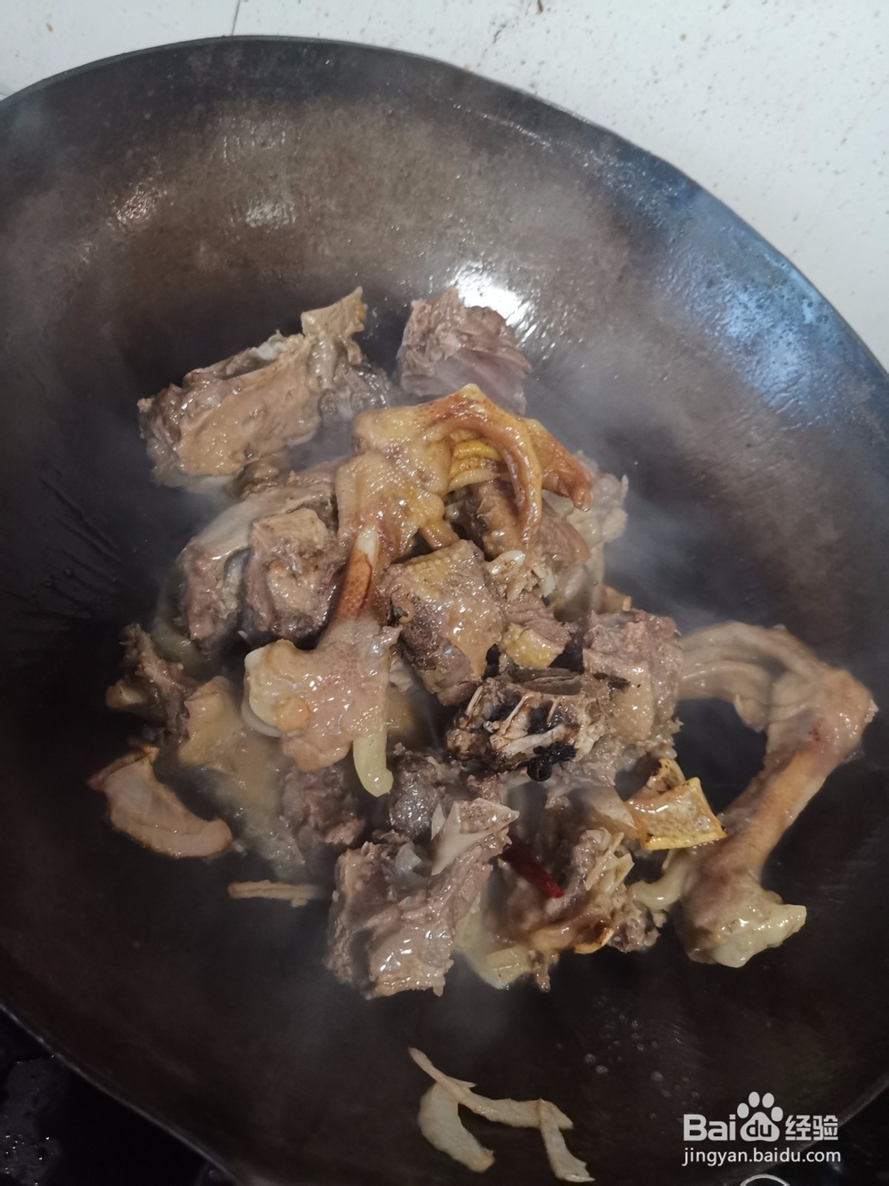 鹅掌鹅头炖面疙瘩