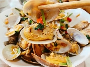 爆炒花甲的制作方法