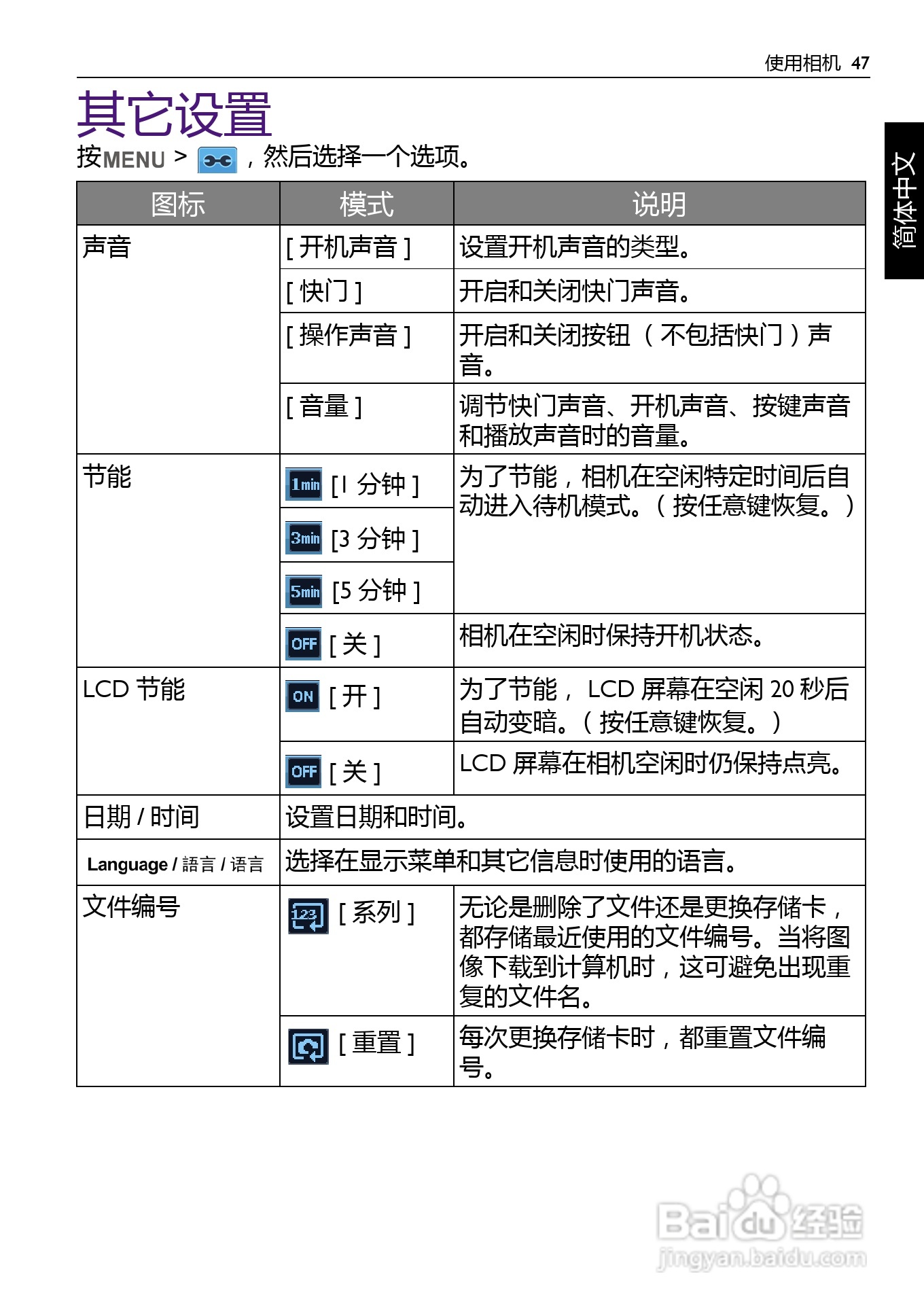明基AE200数码相机使用说明书:[5]
