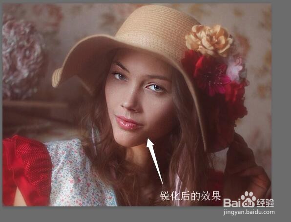 Photoshop CC使用锐化工具改变照片的清晰度