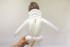 魔法气球造型系列之气球卡通流浪歌手（下）