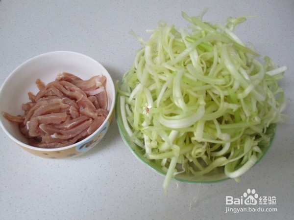 教你做韭菜芽炒肉丝