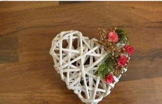 手工立体心形折纸编织装饰摆件