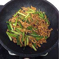 家常菜蒜苔炒肉丝