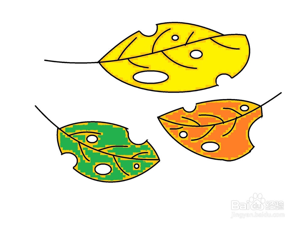 怎样画冬天的落叶