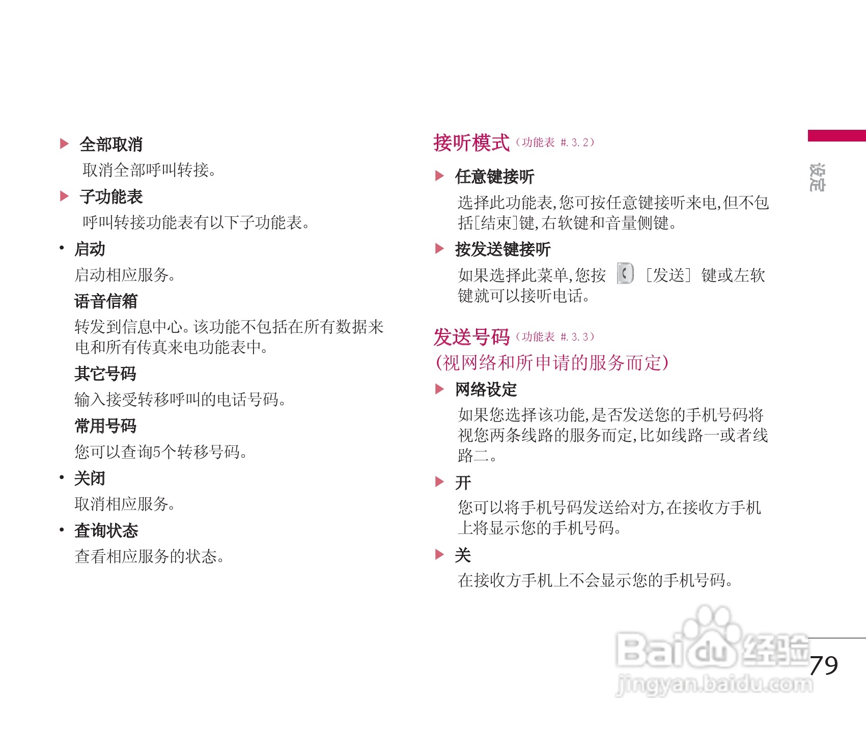 LG KG928手机使用说明书:[8]