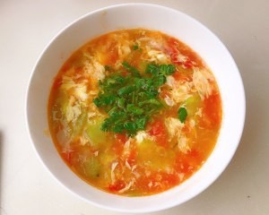 美食汤羹--黄瓜鸡蛋柿子汤