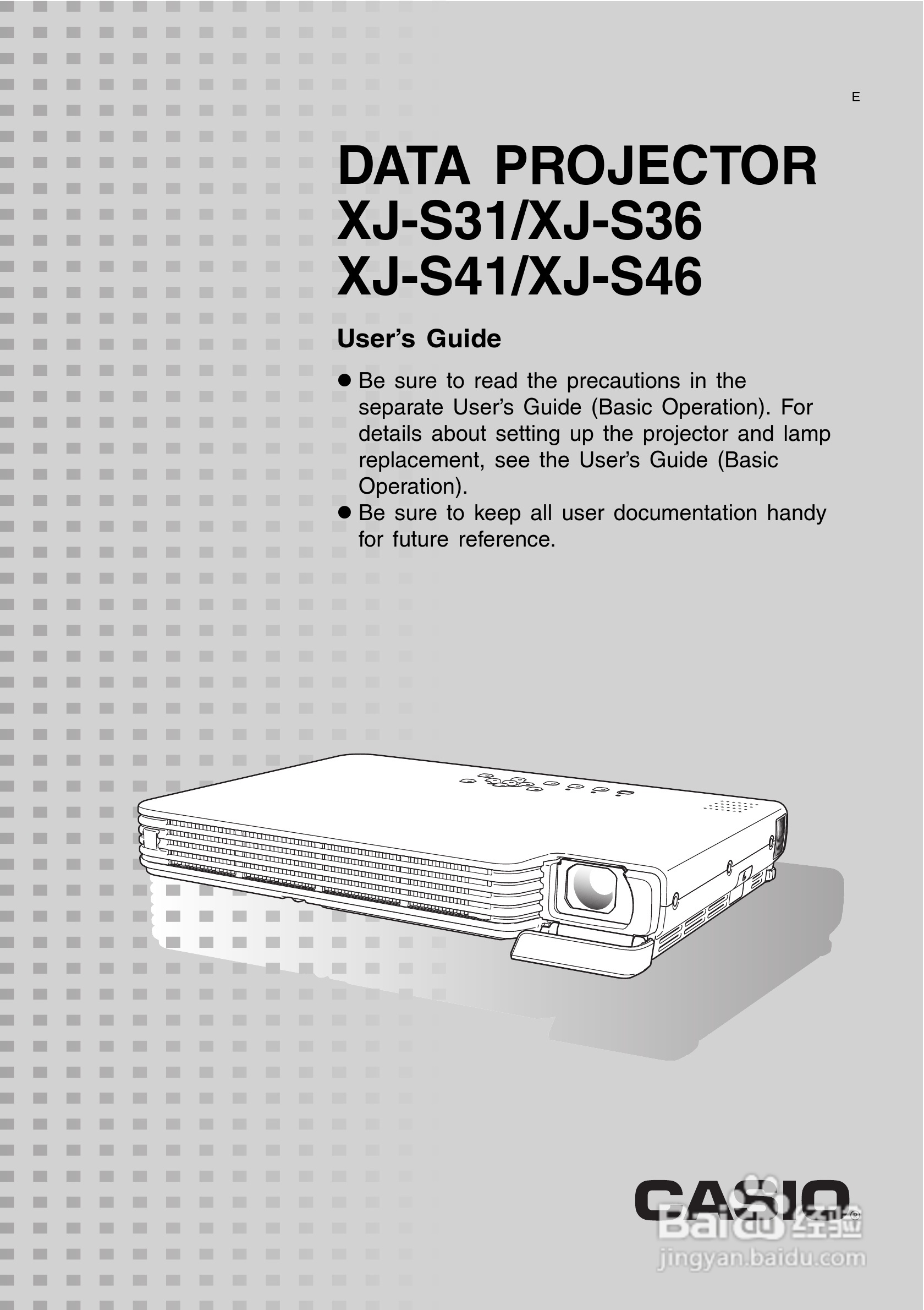卡西欧XJ-S36投影机使用说明书:[1]