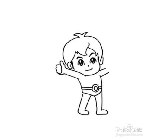 怎样画海尔兄弟简笔画教程