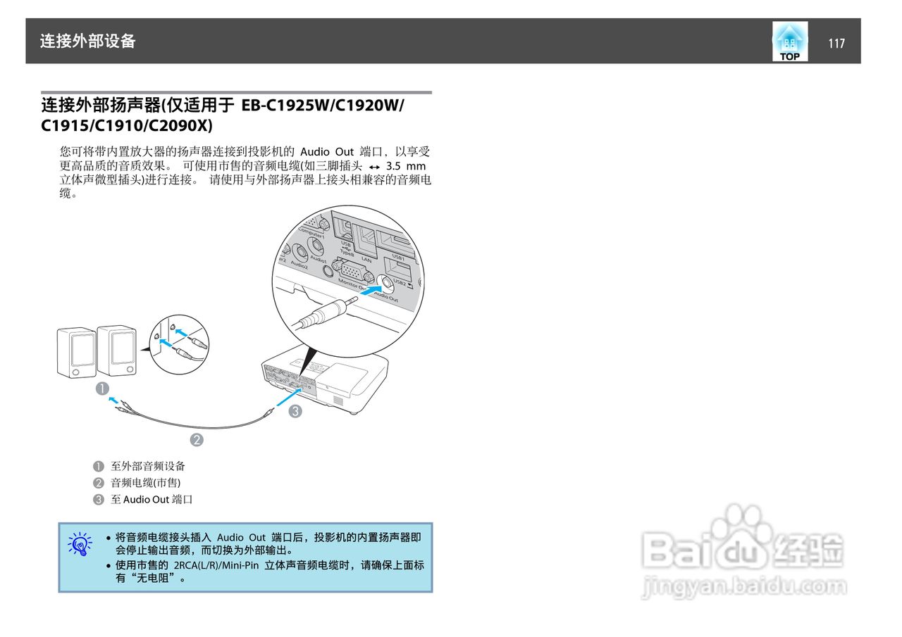 爱普生EB-C1925W投影机使用说明书:[12]