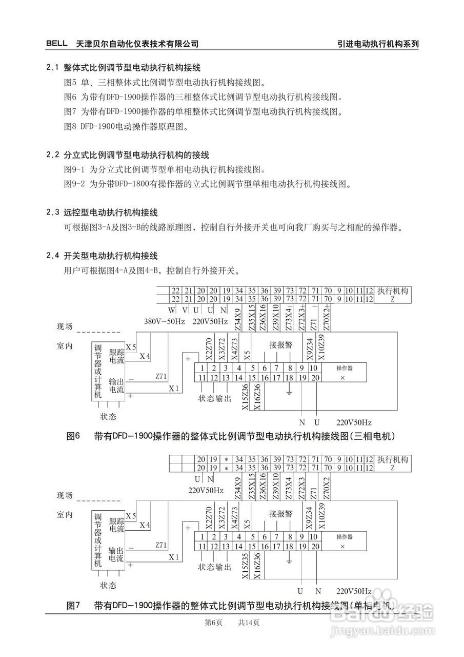BELL引进法国系列电动执行机构使用说明书:[1]