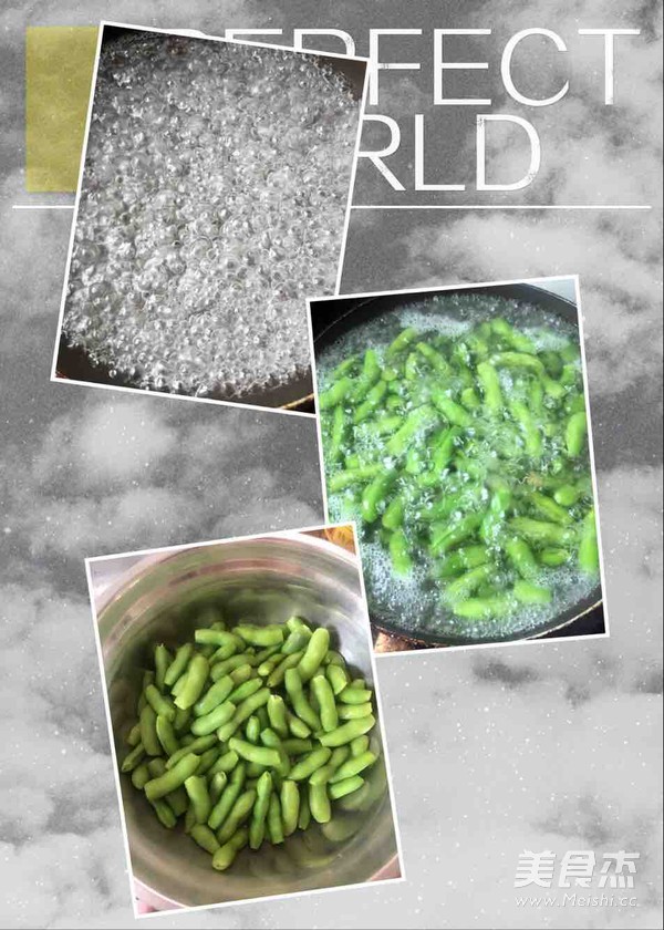 凉拌毛豆的做法