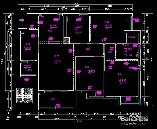 室内设计中CAD标准的原建图实例