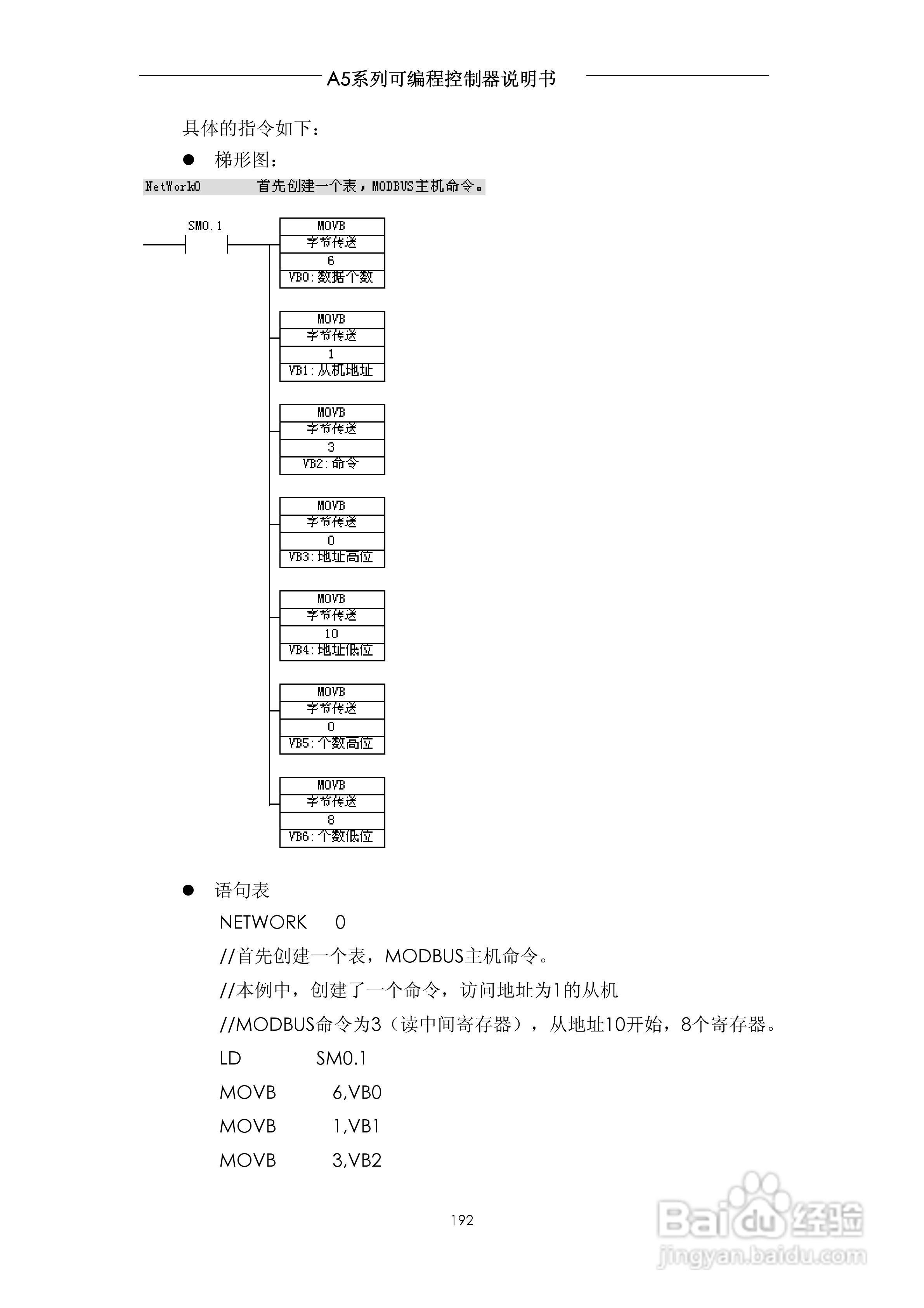A5系列可编程控制器说明书V1.2:[20]