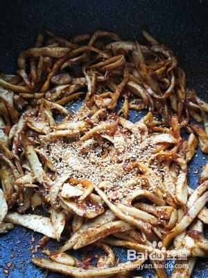 美味干煸杏鲍菇