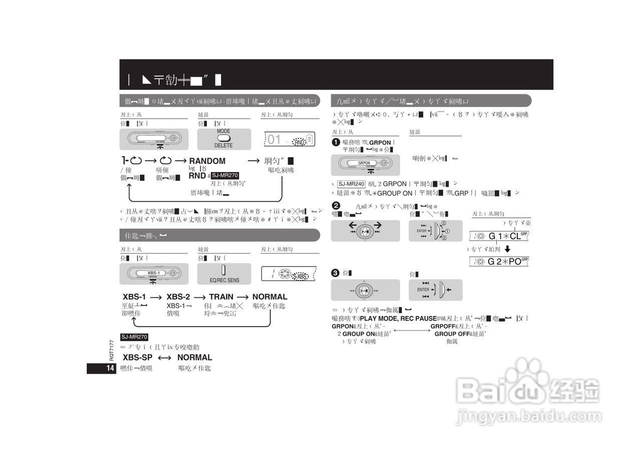 松下 SJ-MR240 MP3说明书:[2]
