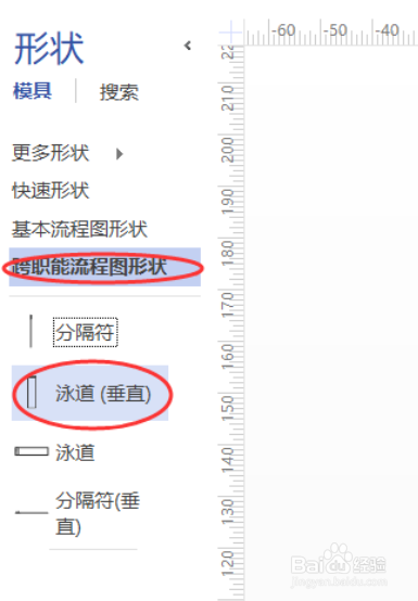 Visio中使用泳道去画跨职能流程图的方法