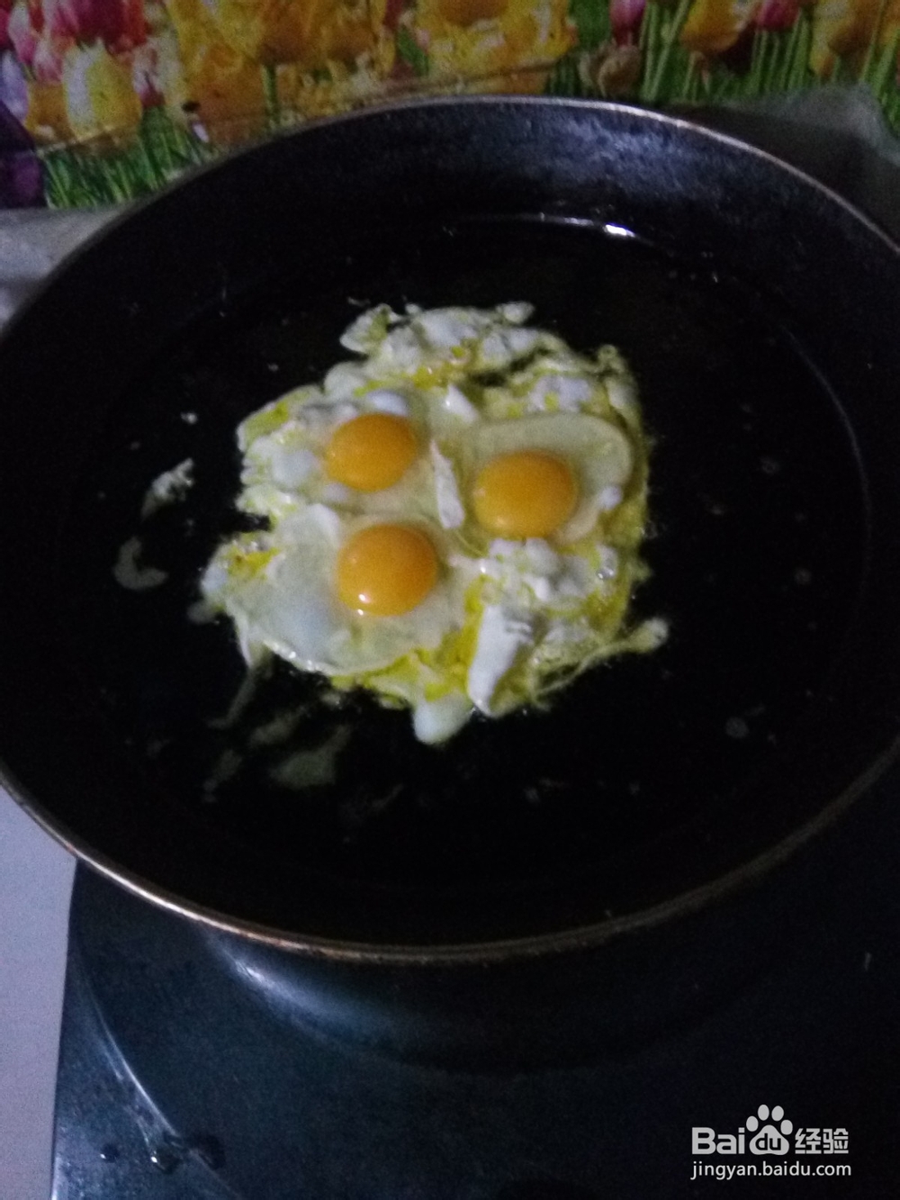 家常炒菜鸡蛋炒韭菜