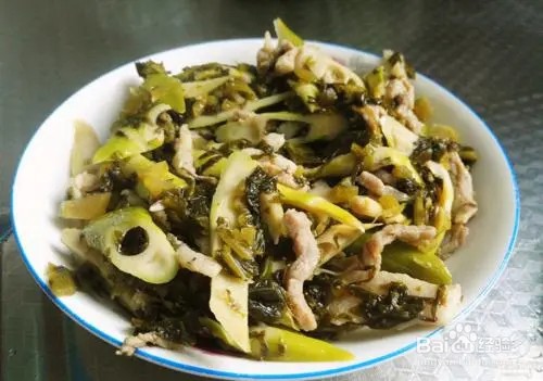 雪菜炒竹笋