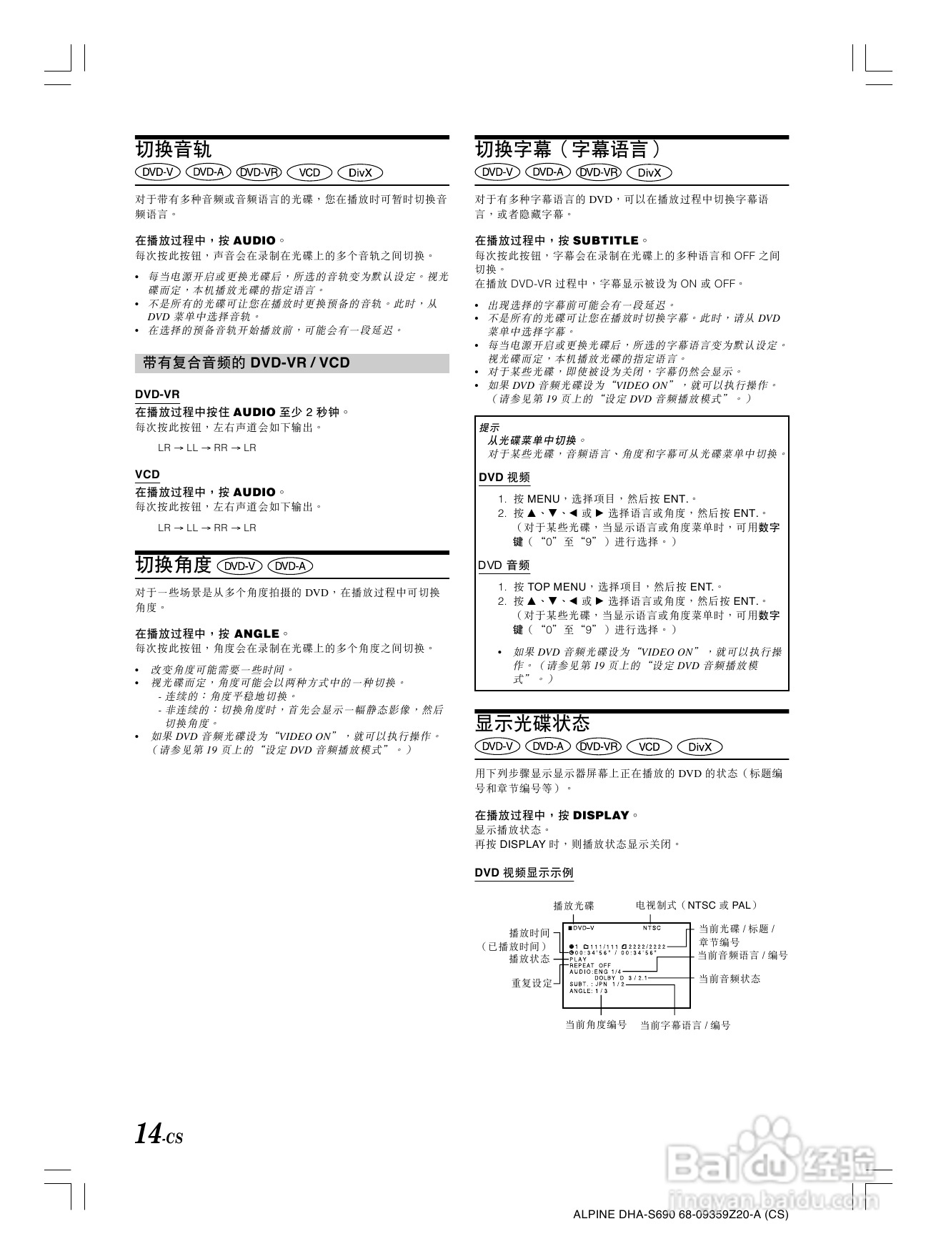 VLPINE DHA-S690光碟换碟机说明书:[1]
