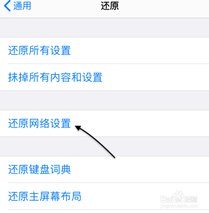 苹果11手机还原网络设置的方法