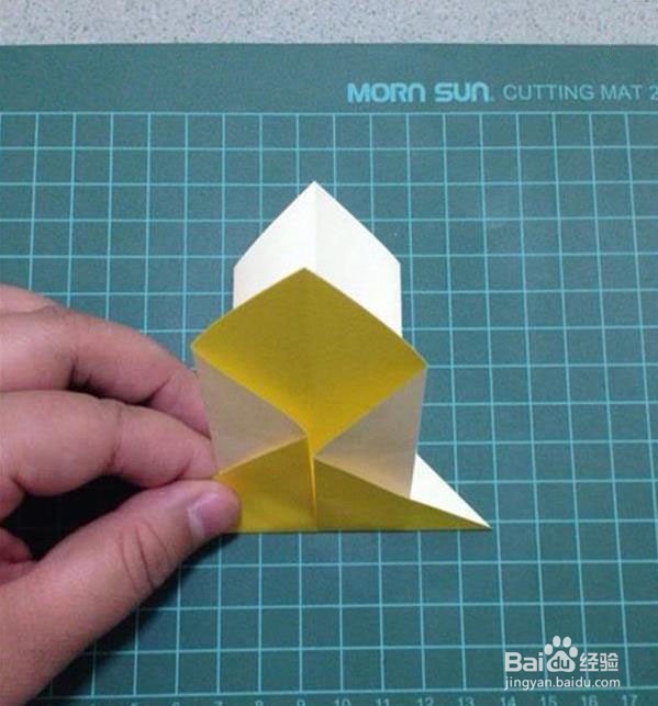 三角插折纸灯笼