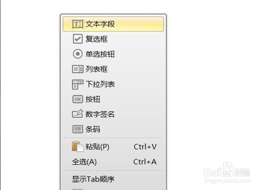 怎么在PDF文档中插入指令控件