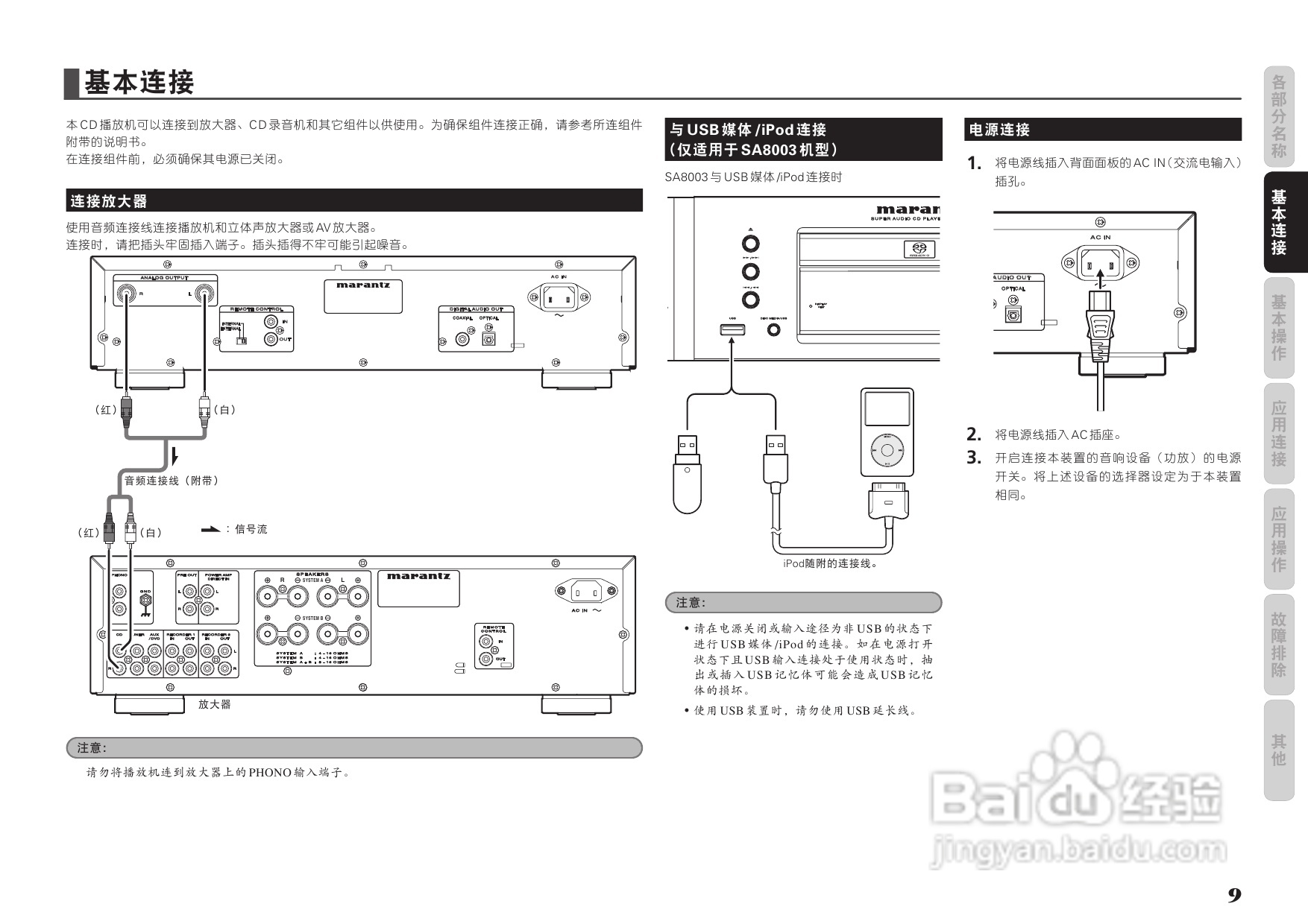 马兰士SA7003 CD播放机使用说明书:[1]